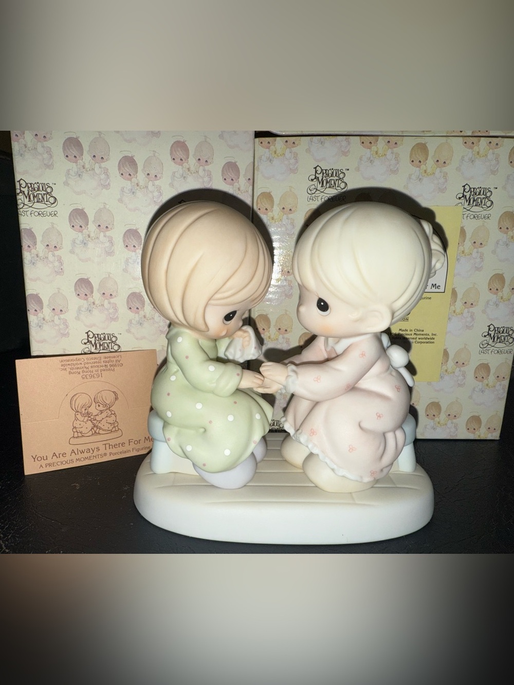 Vintage 1996 Precious Moments 'You Are Always There For Me' Porcelain Figurine